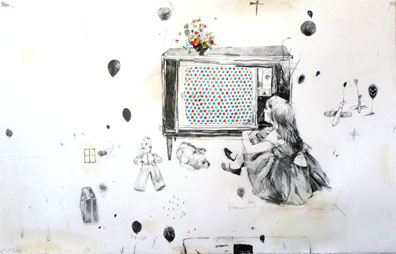 John Copeland. “Soon, everything will make sense” . 40 x 25 inches . Graphite and Colored Pencil on Paper . 2007