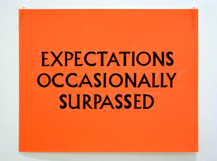 Fig. 4. Christine Wong Yap, "Expectations Occasionally Surpassed," Ink on poster board, 25 x 20 inches*