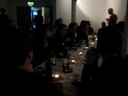 Ed and Johannes' dinner at Islington Mill