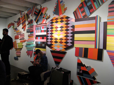 lopes_instl Installation by Sam Lopes, Joy Fritz and Friends at Blankspace Gallery.