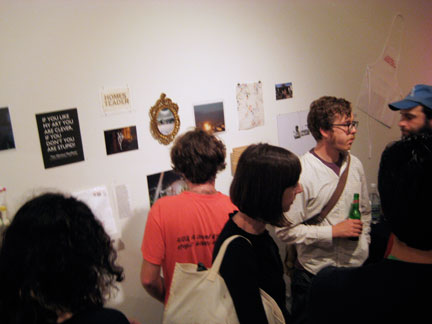 tnt19c Back room. Painter Marci Washington and mixed media artist Justin Hurty, and others. marciwashington.com. justin.hurty.com