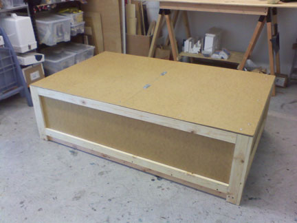 2. Building a big crate.