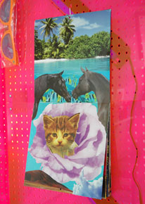 Cute ___ Calendar, 2010, collage of found calendars, 12 x 12 x 0.5 inches / 30 x 30 x 1.2 cm