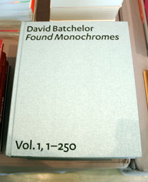 NYArtBookFair_13a David Batchelor, Found Monochromes