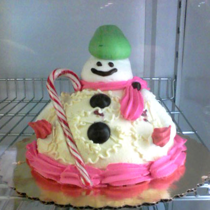 Snowman Cake at Artopolis Bakery