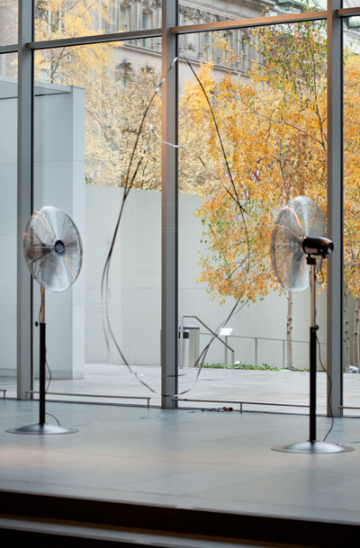 DoubleO.sm_ Zilvinas Kempinas. Double O. 2008. Installation view at MoMA as part of On Line: Drawing Through the Twentieth Century. Photo by Jason Mandella