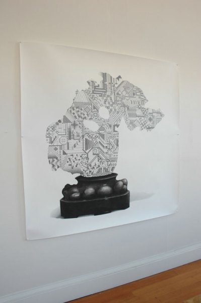 Steven Barich's meticulous graphite and charcoal works at Branch Gallery, Oakland.