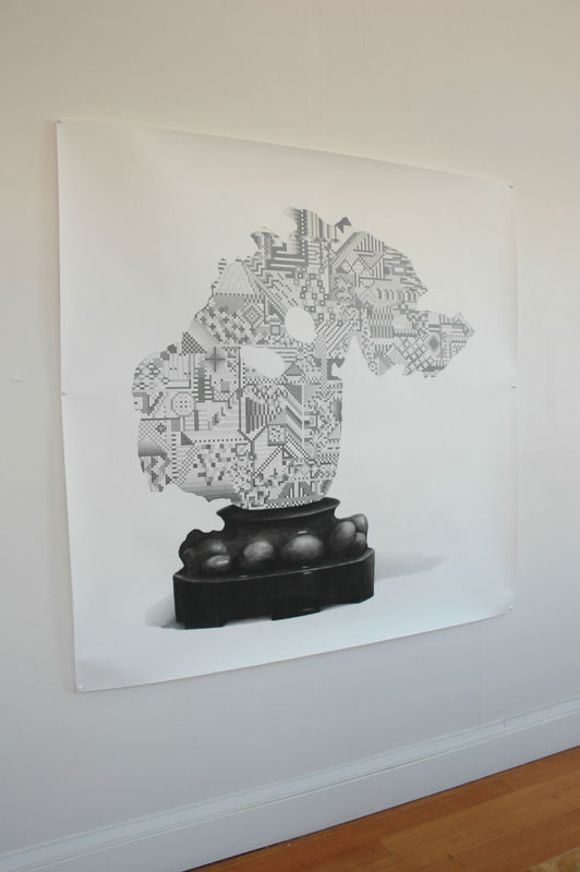 Steven Barich's meticulous graphite and charcoal works at Branch Gallery, Oakland.