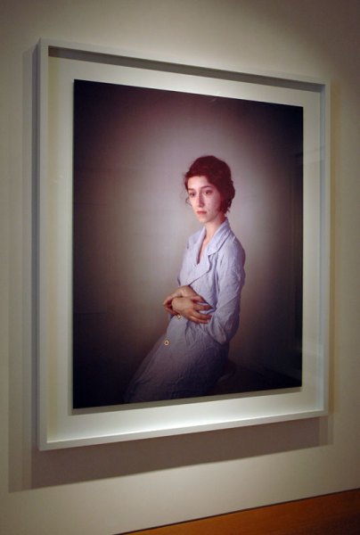 Masterful photos, beautiful prints, nicely installed, very sad show. If the models' eyes are shown, they are downcast; expressions are grim; all but one are women, often nude, all very pale and probably underweight. This is going to seem like a very facile critique, but why do men still make work photographing nude, disempowered women? Is it because photography's connection to advertising allows for greater moral latitude or complicity with exploitative images?