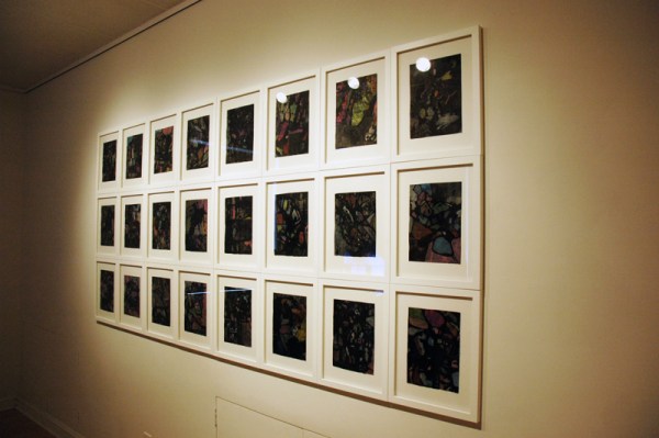 These abstract geometric drawings on newsprint by Richard Kent Howie are sort of childish, but it was neat to see work that's ostensibly about color in such a limited palette. Also at NOMA Gallery.