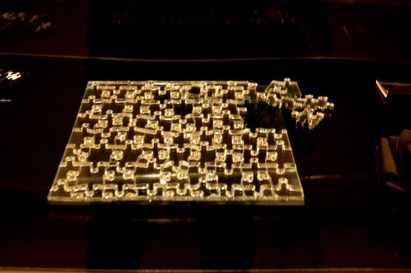 Tobias Wong's mirrored puzzle. SFMOMA.