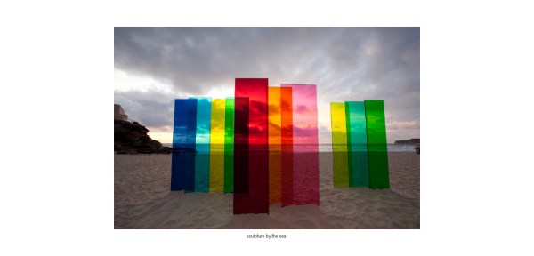 Nicolas Elias. The Geometry of Innocence. Acrylic sheets (Perspex). Sculpture by the Sea, Australia. Nicolas Elias. The Geometry of Innocence, 2009. Acrylic sheets (Perspex). Sculpture by the Sea, Sydney.