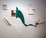 I love funny-shaped frames. Luis Roldan, Henrique Faria Fine Art.