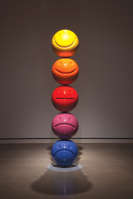 Tony Tasset, Mood Sculpture, 2011, Fiberglass and paint, 90" x 18" diameter, Photos: courtesy Kavi Gupta Gallery, Chicago // Source: ArtLtdMag.com Tony Tasset, Mood Sculpture, 2011, Fiberglass and paint, 90" x 18" diameter, Photos: courtesy Kavi Gupta Gallery, Chicago // Source: ArtLtdMag.com