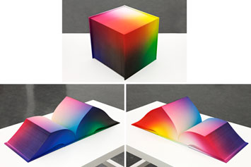 Tauba Auerbach, RGB Colorspace Atlas. (2011). // Source: Rhizome.org.