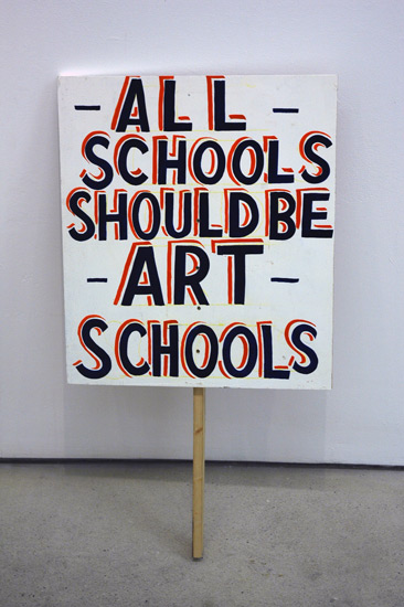 Bob and Roberta Smith, The Art Party USA Comes to the UK, detail.
