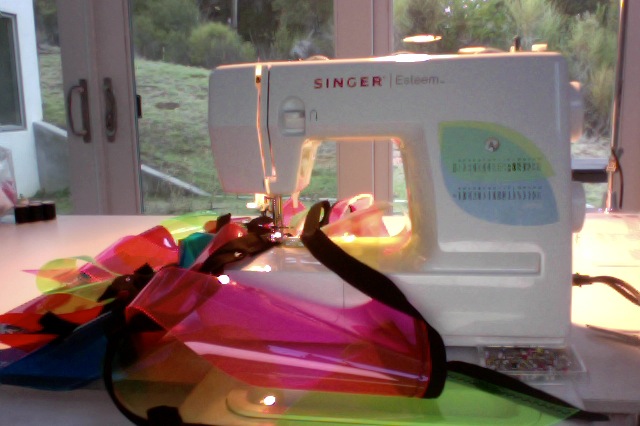 Following 36 anxious hours, the relief of a repaired sewing machine. 