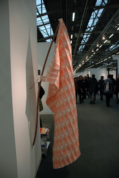 Perhaps the only thing more heavy handed is using currency in art. Unidentified artist, Baró Gallery, São Paolo.