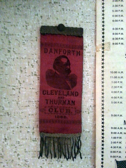 1888 campaign ribbon at Marit's.