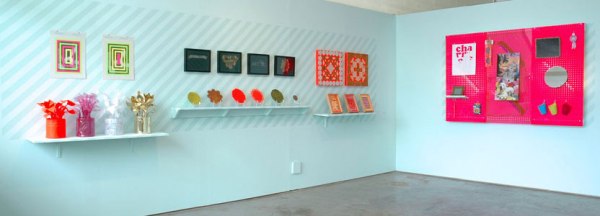 Christine Wong Yap, Irrational Exuberance (Asst. Colors), installation view at Sight School, Oakland, CA. 2010.