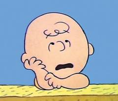 Less of this. (Charlie Brown by the inimitable Charles Schultz.)