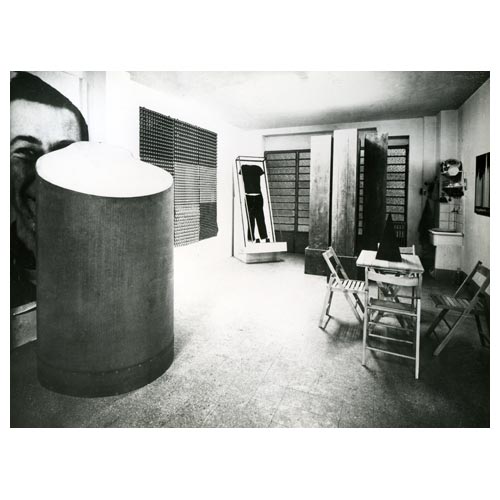 Michelangelo Pistoletto, Minus Objects (1965-66, Turin): studio-based public exhibition (including some of my favorite artworks by MP) // Source: pistoletto.it // Photo: P. Bressano.