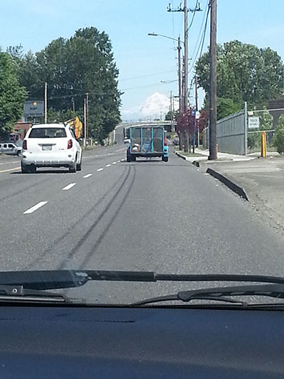 The stunningly picturesque Mt. Hood is visible from many parts of Portland.