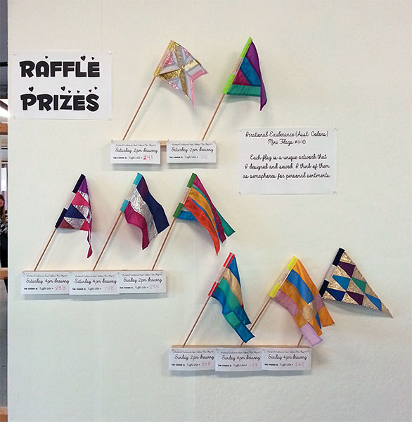 The first eight of ten prizes were raffled off during Open Studios. 