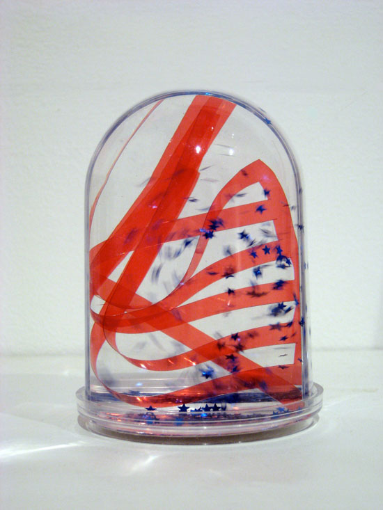 Christine Wong Yap. Stars and Stripes from the Pounds of Happiness installation, 2009, mixed media.