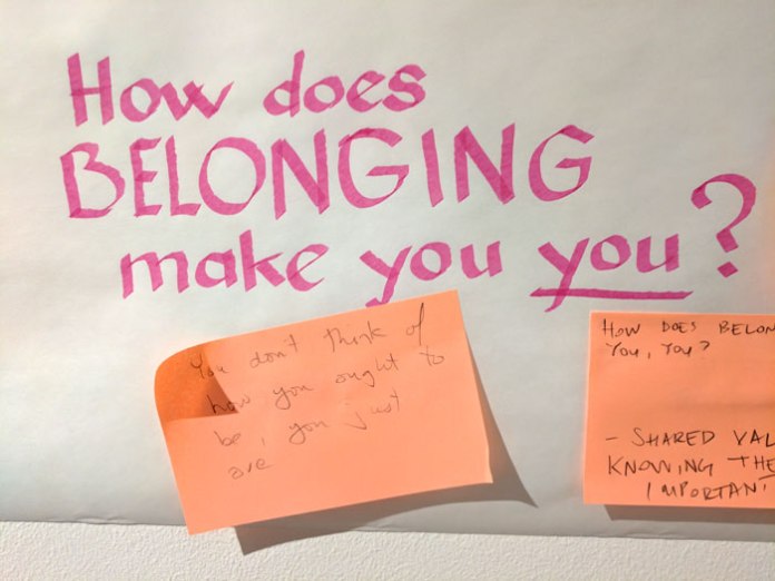A participant's contribution on the response wall.