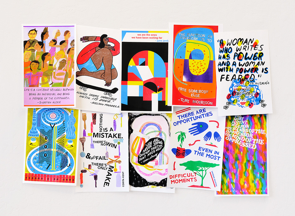 Class Set, a risograph poster project initiated by Jessalyn Aaland.