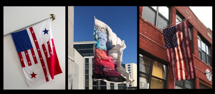 3 Flags by 3 artists