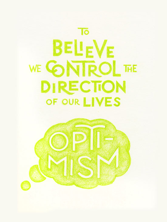 A drawing in bright chartreuse with a 